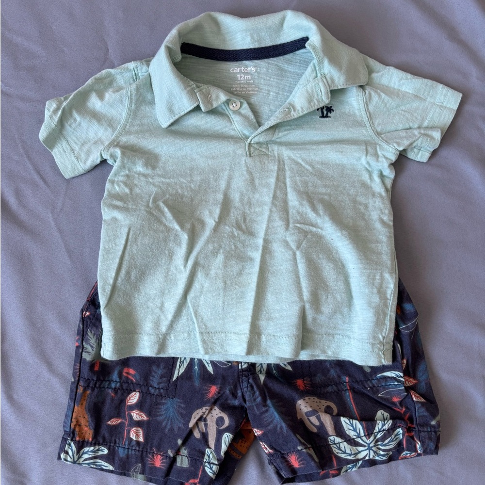 Carter's Mint Polo Shirt for Kids